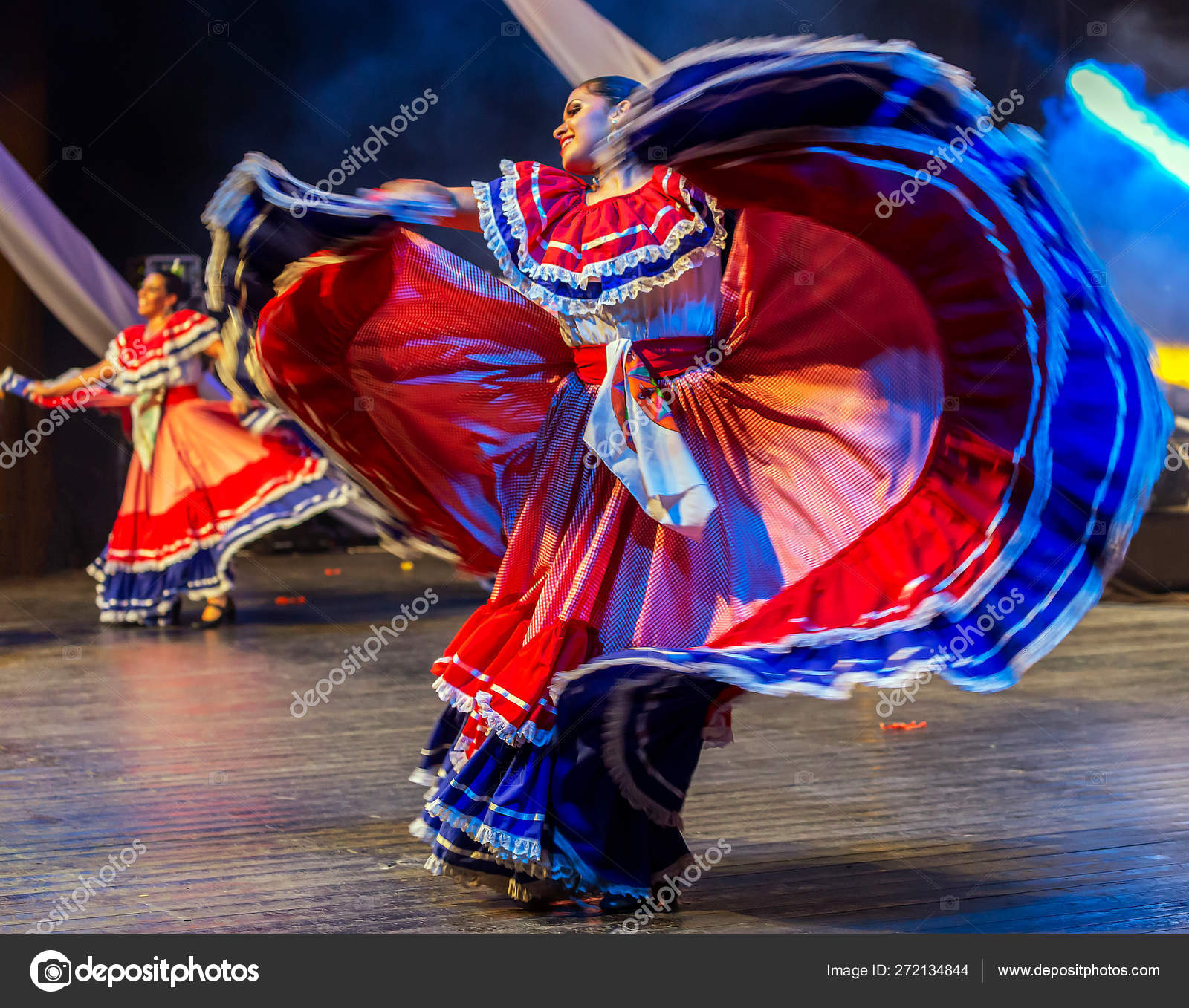 Young dancers from Costa Rica in traditional costume – Stock Editorial ...