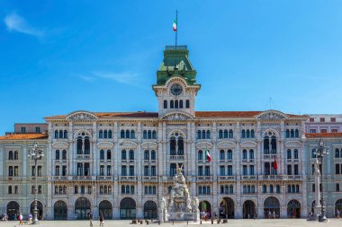 City Hall Building on Trieste, Italya