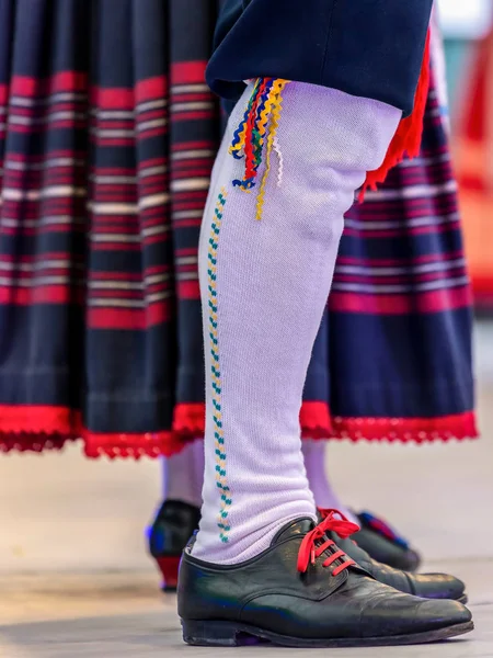 Detalhe do traje popular italiano para o homem — Fotografia de Stock