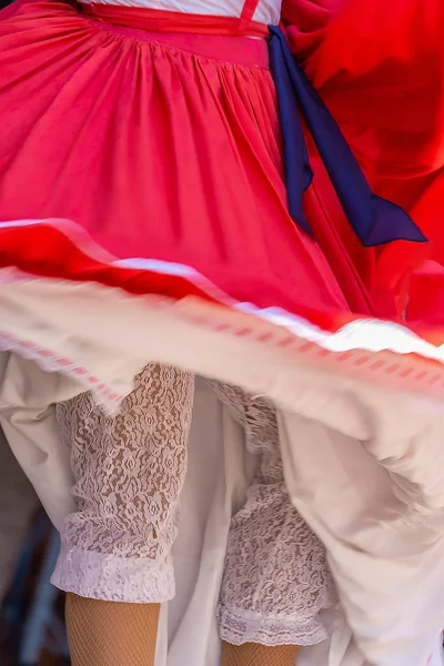 Arrière-plan avec une robe de danseuse portoricaine — Photo