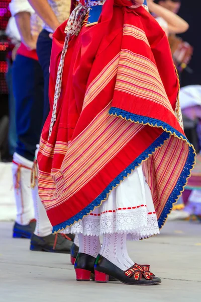 Detail of Italian folk costume for women — Stock Photo, Image