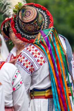 Halk romen geleneksel kostüm detay