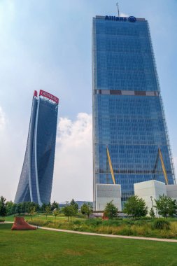 Isozaki Kulesi ve şehir yaşamı kompleksi 'nde Hadid Kulesi, Milan, Italya