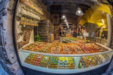 İtalyan Pizza dükkanı ve tatlılar, Bergamo, Italya