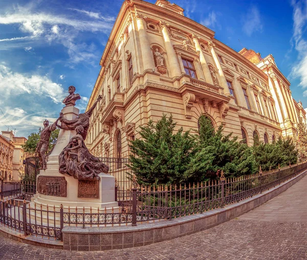 Vecchia foto con la Banca Nazionale di Romania, Bucarest — Foto Stock