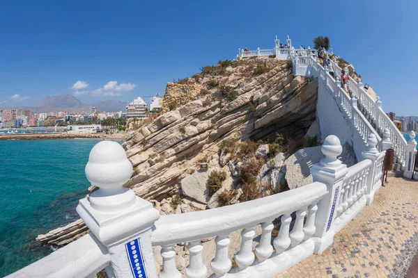 Benidorm Spanien August 2020 Utsikt Från Balkongen Medelhavet Balco Del — Stockfoto