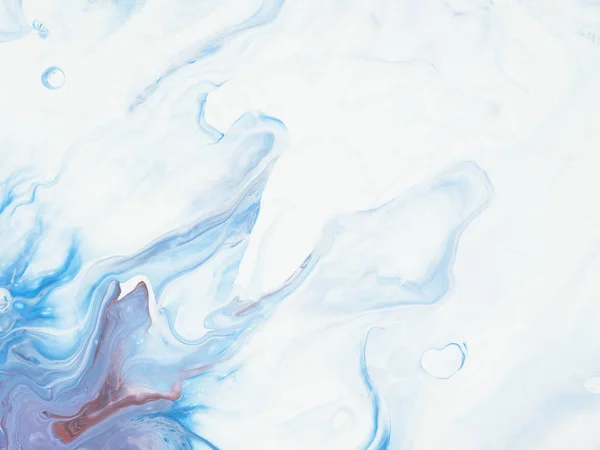 青の創造的な抽象的な手描きの背景 テクスチャ キャンバスにアクリル画のクローズ アップのフラグメント 現代美術 現代美術 — ストック写真