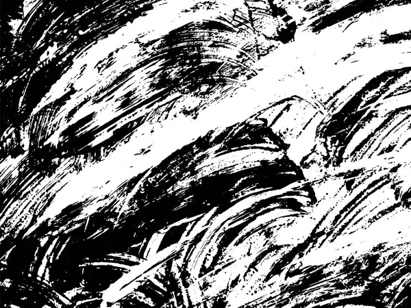 黑色和白色的液体质地 垃圾矢量条纹背景 手绘大理石插图 抽象向量背景 单色大理石图案 — 图库矢量图片