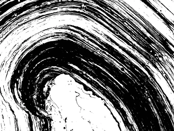 Siyah ve beyaz sıvı doku. Grunge vektör çizgili arka plan, illüstrasyon Ebru elle çizilmiş. Soyut vektör arka plan. Tek renkli mermer desen.