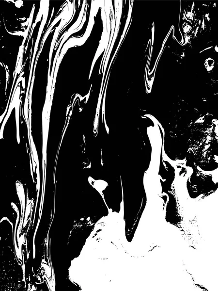 Textura Líquida Blanco Negro Grunge Vector Fondo Rayado Ilustración Mármol — Vector de stock