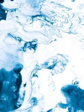 Arka plan, akrilik boya tuval, duvar kağıdı, doku üzerinde mavi mermer yaratıcı soyut el boyalı. Modern sanat. Çağdaş sanat.