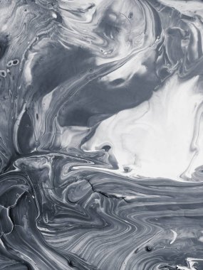 Siyah ve beyaz Soyut El boyalı arka plan, duvar kağıdı, doku