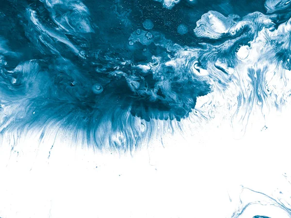 Arka plan, akrilik boya tuval, duvar kağıdı, doku üzerinde mavi mermer yaratıcı soyut el boyalı. Modern sanat. Çağdaş sanat.