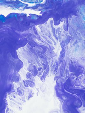 Mavi soyut yaratıcı el arka plan, akrilik boya tuval, duvar kağıdı, doku parçası boyalı. Modern sanat. Çağdaş sanat.