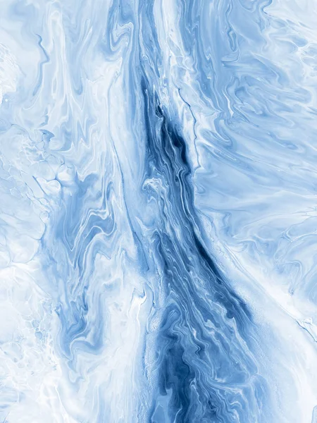 Modrá Kreativní Abstraktní Ručně Malované Pozadí Textuře Mramoru Abstraktní Oceánu — Stock fotografie