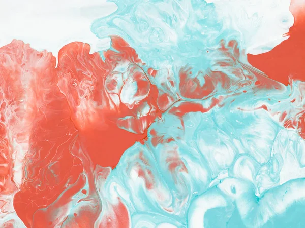 Yaratıcı soyut resim içinde yaşayan Mercan rengi eğilimleri. Ana eğilim kavramı. Modern sanat. Çağdaş sanat.