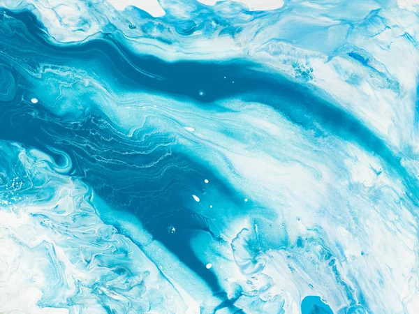 青の創造的な抽象絵画の背景 テクスチャのフラグメント 現代美術 現代美術 — ストック写真
