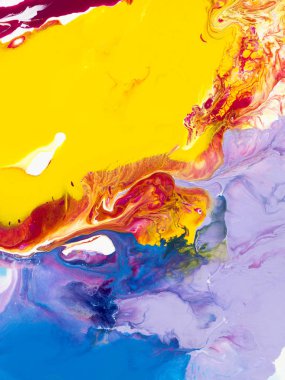 Renkli yaratıcı soyut el boyalı arka plan, mermer doku, tuval üzerine akrilik resim parçası. Modern sanat. Çağdaş sanat.