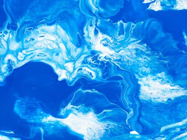 Mavi yaratıcı soyut resim arka plan, resim, duvar kağıdı, doku parçası. Modern sanat. Çağdaş sanat.