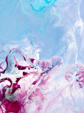 Mavi ve mor renkli soyut resim arkaplanı, resmin bir parçası, duvar kağıdı, doku. Modern sanat. Çağdaş sanat.