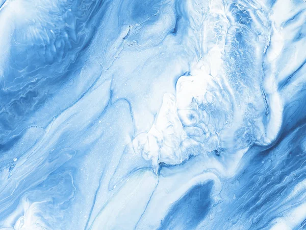 Μπλε Δημιουργική Αφηρημένη Χειροποίητη Μάρμαρο Υφή Φόντου Αφηρημένη Ωκεανό Θραύσμα — Φωτογραφία Αρχείου