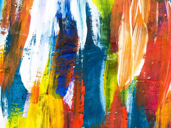 Colorido Criativo Abstrato Pintado Mão Fundo Textura Escova Fragmento Pintura — Fotografia de Stock