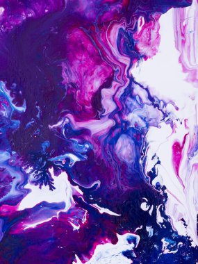 Mavi ve pembe sanat el arka plan, tuval üzerine akrilik resim yakın çekim parça boyalı. Modern sanat. Çağdaş sanat.