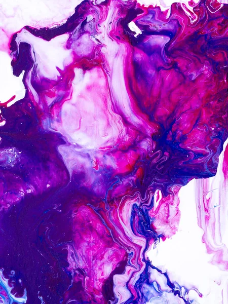 Mavi ve pembe sanat el arka plan, tuval üzerine akrilik resim yakın çekim parça boyalı. Modern sanat. Çağdaş sanat.