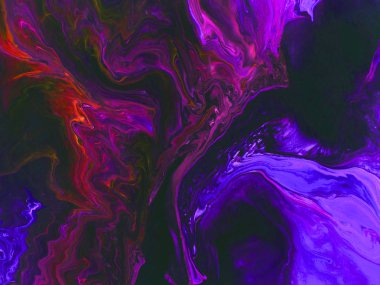 Neon Soyut El boyalı arka plan, canlı renkler, doku, duvar kağıdı.