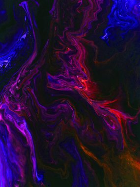 Neon Soyut El boyalı arka plan, canlı renkler, doku, duvar kağıdı.