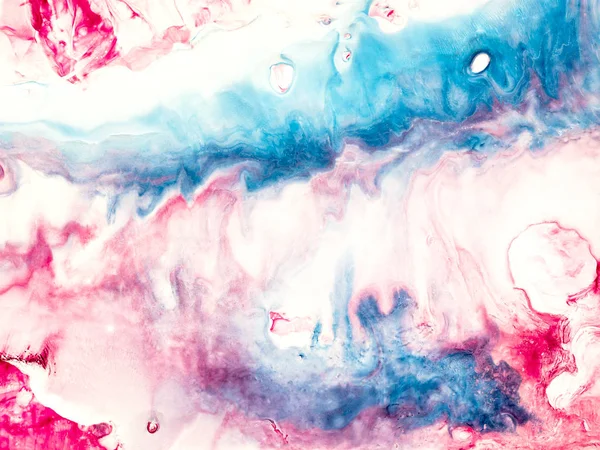 Blue and pink creative abstract painting background, fragment of the painting, wallpaper, texture. Modern art. Contemporary art.
