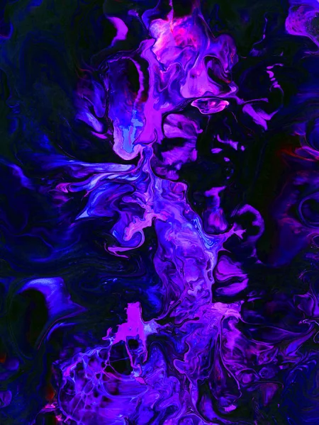 Neon Abstrakte Handbemalte Hintergrund Lebendige Farben Textur Tapete — Stockfoto