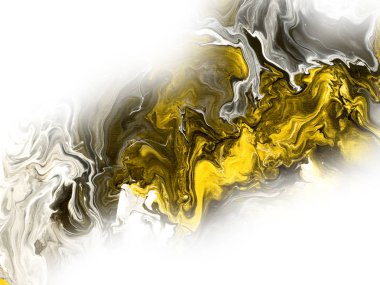 Soyut el boyalı siyah ve beyaz altın arka plan ile akrilik boya tuval, duvar kağıdı, doku close-up.