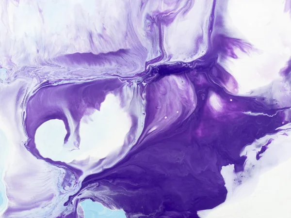 Violett Marmor Abstrakt Hand Målade Bakgrunden Närbild Akrylmålning Duk Samtida — Stockfoto
