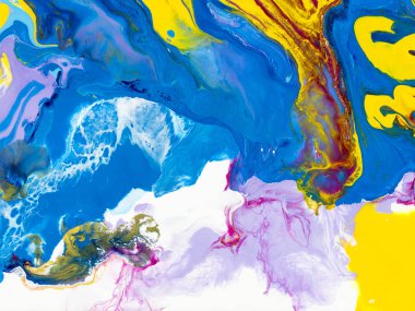 Parlak arka plan, yakın çekim akrilik boya tuval, duvar kağıdı, doku sanat el boyalı.