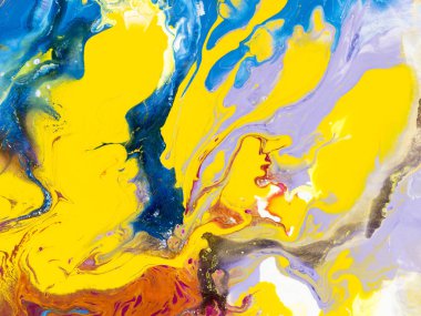 Parlak arka plan, yakın çekim akrilik boya tuval, duvar kağıdı, doku sanat el boyalı.