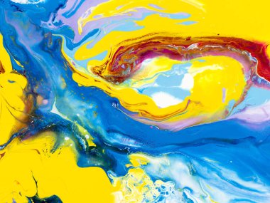 Parlak arka plan, yakın çekim akrilik boya tuval, duvar kağıdı, doku sanat el boyalı.