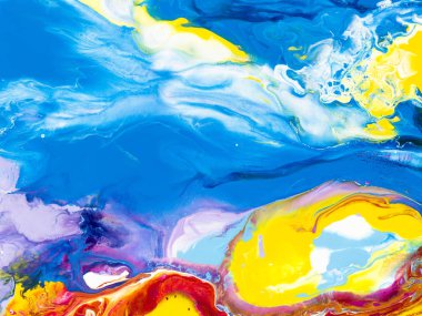 Parlak arka plan, yakın çekim akrilik boya tuval, duvar kağıdı, doku sanat el boyalı.