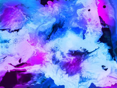 Neon Mermer doku, soyut el boyalı arka plan