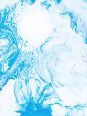 Mavi yaratıcı soyut el boyalı arka plan, mermer doku, 