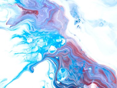 Mavi yaratıcı soyut el boyalı arka plan, mermer doku, 