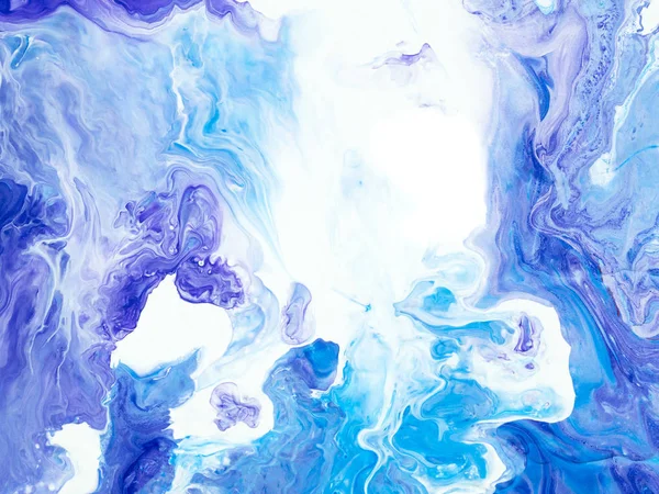 Fondo pintado a mano abstracto creativo azul, textura de mármol , — Foto de Stock