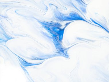 Mavi yaratıcı soyut el boyalı arka plan, mermer doku, 