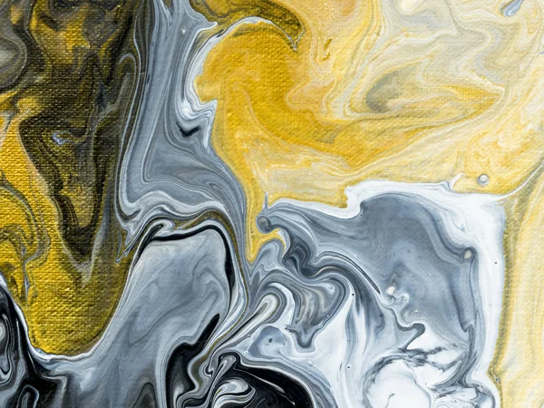 Black and white with gold creative abstract hand painted backgro
