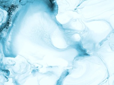 Mavi yaratıcı soyut el boyalı arka plan, duvar kağıdı, textu