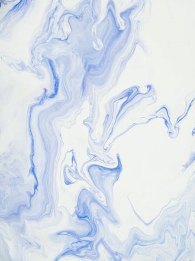 Mavi mermer yaratıcı soyut el boyalı arka plan