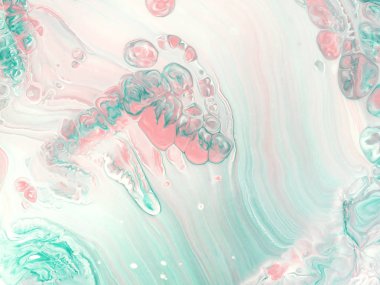 Pembe ve turkuaz yaratıcı soyut el boyalı arka plan, ma