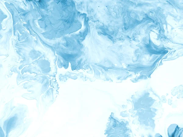 Mavi yaratıcı soyut el boyalı arka plan, mermer doku, 