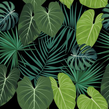 tropikal vektör seamless modeli.