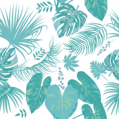 tropikal vektör seamless modeli. 